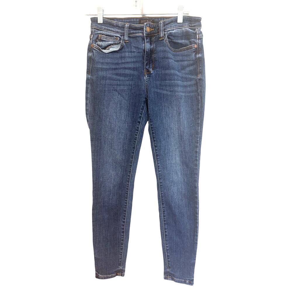 Judy Blue Jeans Womens Skinny Fit 9/29 Medium Wash Denim Cowgirl Festival
